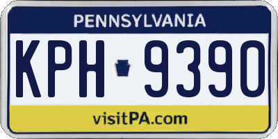 PA license plate KPH9390