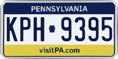 PA license plate KPH9395