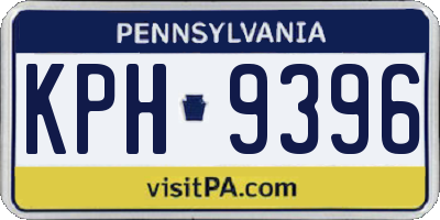 PA license plate KPH9396