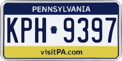 PA license plate KPH9397