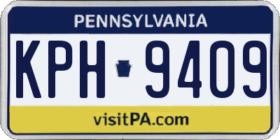 PA license plate KPH9409