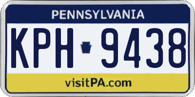 PA license plate KPH9438