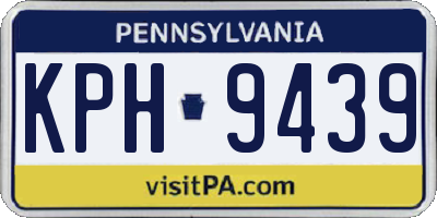 PA license plate KPH9439