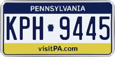 PA license plate KPH9445