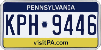 PA license plate KPH9446