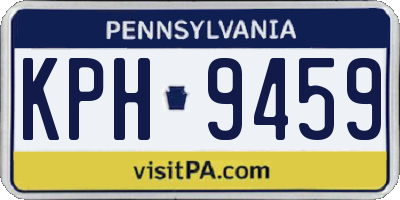 PA license plate KPH9459