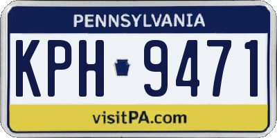 PA license plate KPH9471