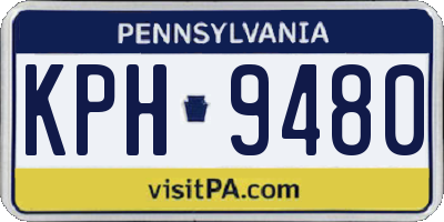 PA license plate KPH9480