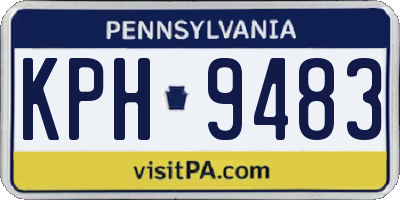 PA license plate KPH9483