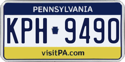 PA license plate KPH9490