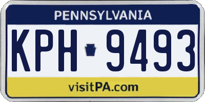 PA license plate KPH9493