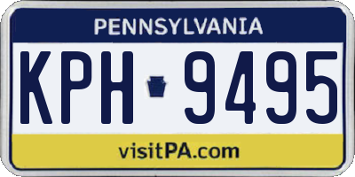 PA license plate KPH9495