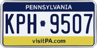 PA license plate KPH9507
