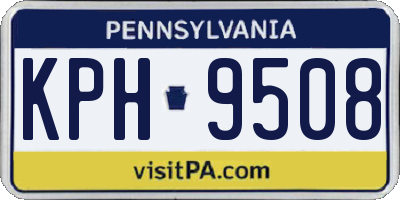 PA license plate KPH9508