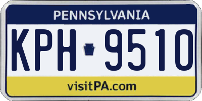 PA license plate KPH9510