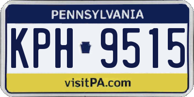 PA license plate KPH9515