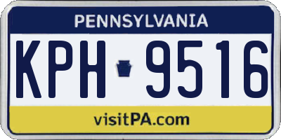 PA license plate KPH9516