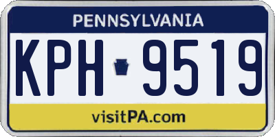 PA license plate KPH9519