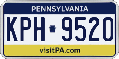 PA license plate KPH9520