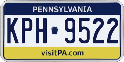PA license plate KPH9522