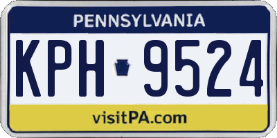 PA license plate KPH9524