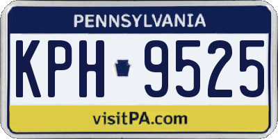 PA license plate KPH9525
