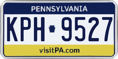 PA license plate KPH9527