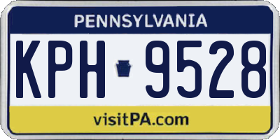 PA license plate KPH9528