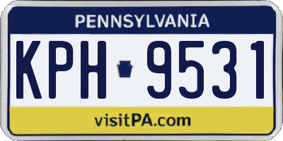 PA license plate KPH9531