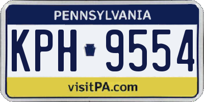 PA license plate KPH9554