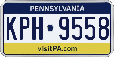PA license plate KPH9558