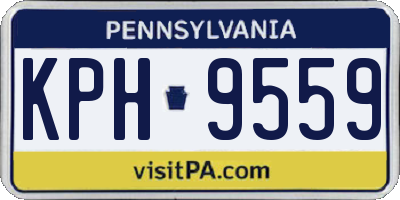 PA license plate KPH9559