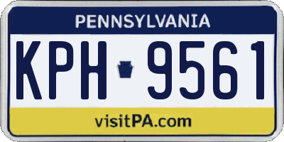 PA license plate KPH9561