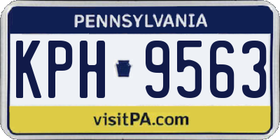 PA license plate KPH9563