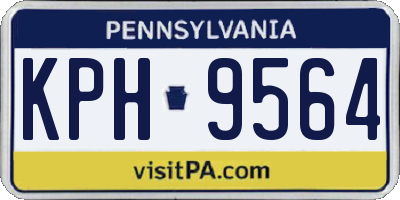 PA license plate KPH9564
