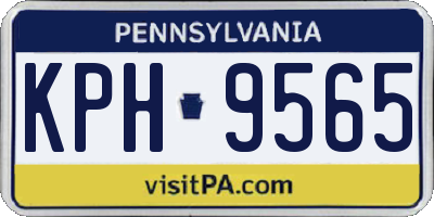 PA license plate KPH9565