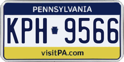 PA license plate KPH9566
