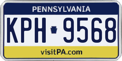 PA license plate KPH9568