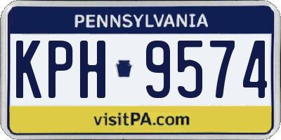 PA license plate KPH9574