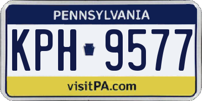 PA license plate KPH9577