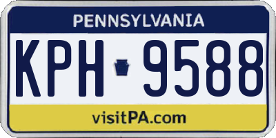 PA license plate KPH9588