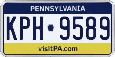 PA license plate KPH9589