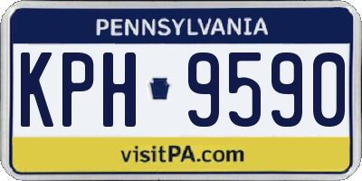PA license plate KPH9590