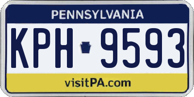 PA license plate KPH9593