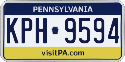 PA license plate KPH9594