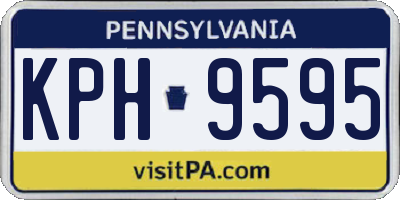 PA license plate KPH9595