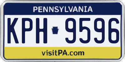 PA license plate KPH9596