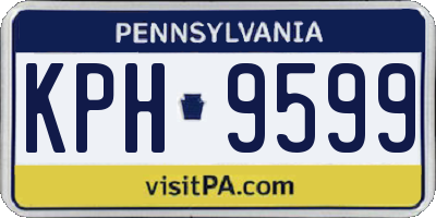 PA license plate KPH9599