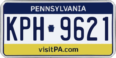 PA license plate KPH9621