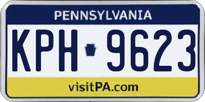 PA license plate KPH9623